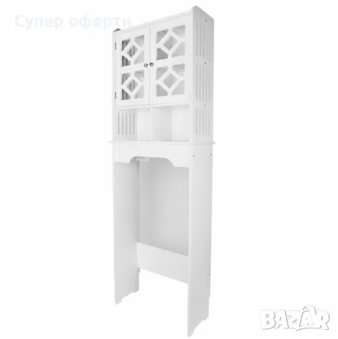 Waterproof Bathroom   стилен шкаф за баня над тоалетна 48 х 23 х 150 см;, снимка 2 - Шкафове - 49064523