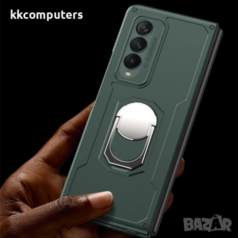 Samsung Galaxy Z Fold3 5G Удароустойчив Ring Holder Калъф и Стилус, снимка 3 - Калъфи, кейсове - 52807253