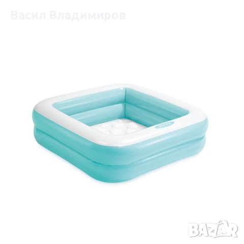 Надуваем квадратен басейн - 85см х 85см х 23см - Intex, снимка 2 - Басейни и аксесоари - 53506601