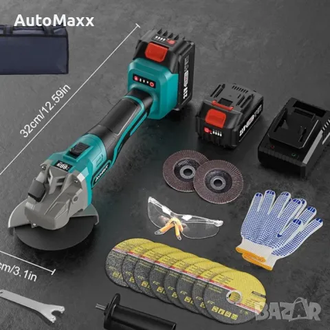 Акумулаторен безчетков ъглошлайф Avhrit ф125mm/18-21V  , снимка 7 - Винтоверти - 48053196