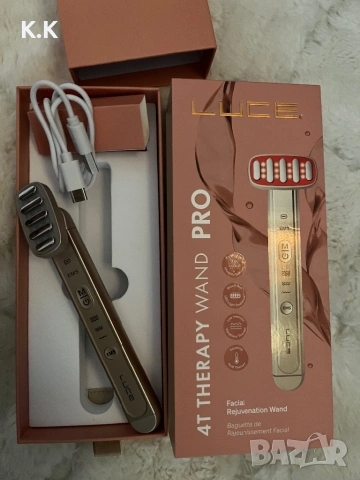 LUCE 4-in-1 Therapy Wand Pro – уред за грижа за лицето., снимка 3 - Козметика за лице - 53393917