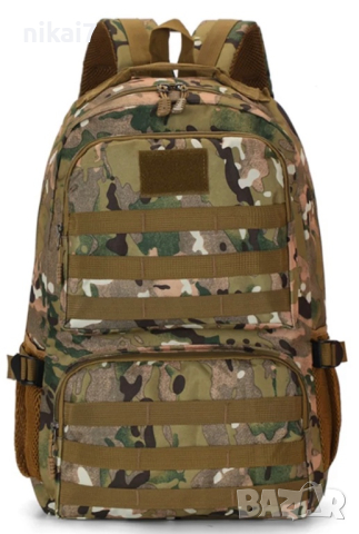 Непромокаема раница 40L камофлаж здрава спорт/туризъм/фитнес+джоб вода, снимка 6 - Раници - 44873227
