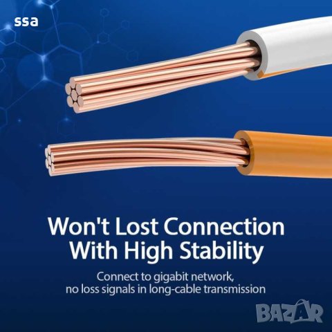  LAN Кабел UTP Cat.6 Patch Cable - 3.0M – Различни цветове Vention, снимка 7 - Мрежови адаптери - 43416819