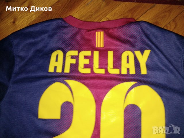 Барселона тениска Найк №20 Афелай размер С  и юноши, снимка 9 - Футбол - 28305214