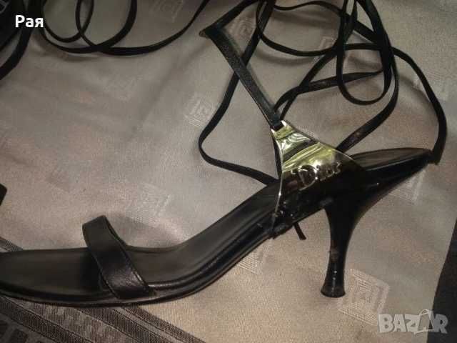 Сандали Christian Dior размер 36 1/2, снимка 12 - Дамски елегантни обувки - 50678446