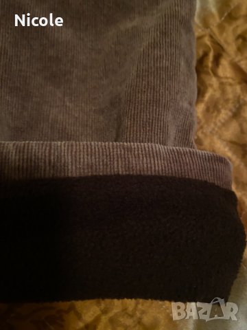 Джинси, подплатени в кафяв цвят и апликации размери: 128/122, снимка 10 - Детски панталони и дънки - 43435411