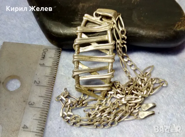 ТОКАШ Дизайнерски СРЕБЪРЕН МЕДАЛЬОН СРЕБРО 925 с Тип КАРТИЕ СРЕБЪРНА ВЕРИЖКА СРЕБРО 925 ODEMA 45689, снимка 11 - Колиета, медальони, синджири - 49426277