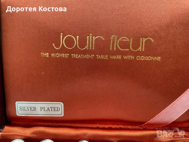 Красиви посребрени лъжички в кутия, закупени от Англия, с цветя, снимка 6 - Антикварни и старинни предмети - 50235711