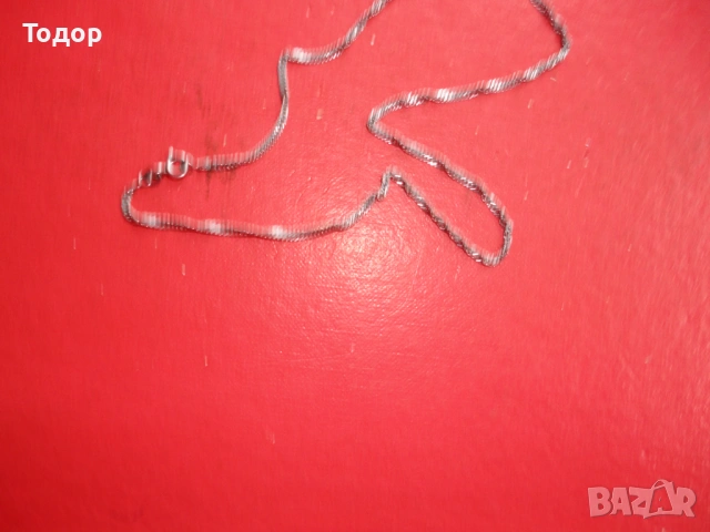 Сребърна верижка колие 925 а 45, снимка 5 - Колиета, медальони, синджири - 53323384