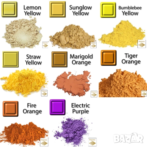 ПИГМЕНТИ Оцветители Бои за Керамика Порцелан Стъкло Глазури Шликер Смоли Лак Полимерна Глина , снимка 5 - Други - 52133202