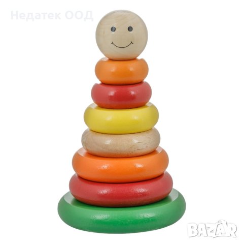 Детска играчка, Ринг усмивка, дърво, снимка 1 - Образователни игри - 44046123