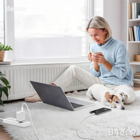 65W USB C зарядно, бързо зарядно GaN тип C, снимка 7 - Друга електроника - 50471863