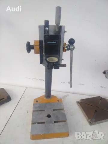 Продавам 3 броя стоки за бормашини. Цени от дясно на ляво.  1. Стойка WOLFCRAFT 99лв. 2. Стойка BULL, снимка 5 - Бормашини - 49910264