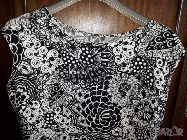 Дамска рокля без ръкав бяло и черно, снимка 2 - Рокли - 29072488