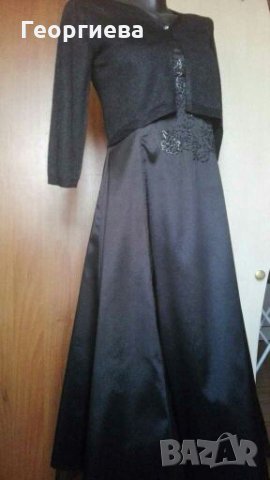 Прелестна черна дълга официална рокля ПРОМОЦИЯ👗🍀S р-р👗🍀 арт.345, снимка 10 - Рокли - 27967907