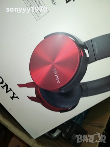 sony-red headphones 1606221128, снимка 4 - Слушалки и портативни колонки - 37103270
