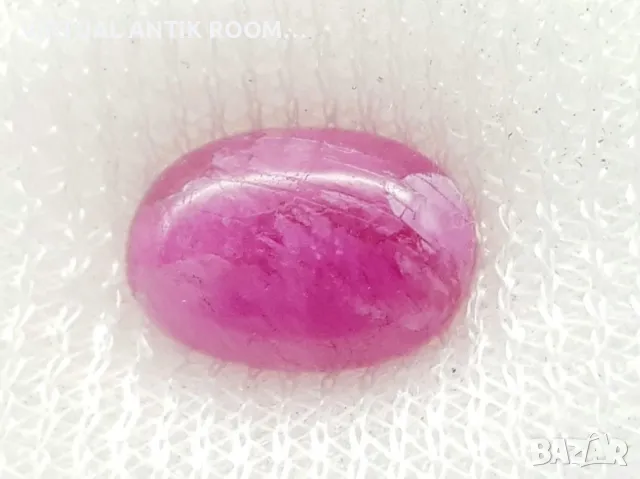 Рубин кабошон 7,17cts. 💯 % натурален,AIG., снимка 2 - Други - 48289385