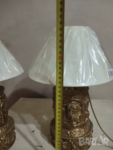Две барокови настолни лампи, снимка 4 - Настолни лампи - 43549387