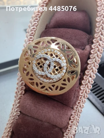 ДАМСКИ ЗЛАТЕН ПРЪСТЕН ШАНЕЛ 14К.