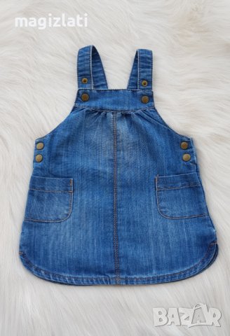 Дънков сукман за бебе 3-6 месеца, снимка 5 - Бебешки рокли - 37972821