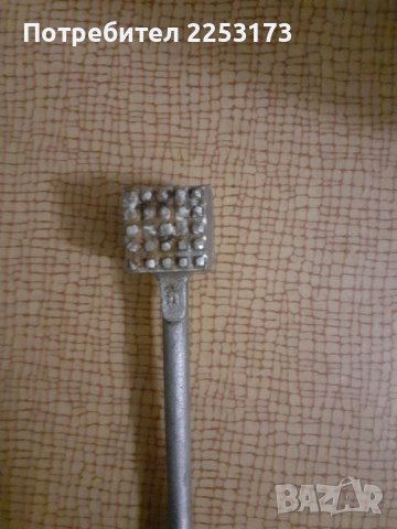 Стар чук за месо от алуминий, снимка 3 - Аксесоари за кухня - 43352610