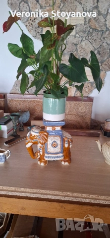 Слонче керамика, снимка 4 - Декорация за дома - 53426870