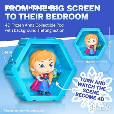Нова Disney Frozen Anna 4D PODS Фигурка - Колекционерска играчка за деца, снимка 6 - Други - 43398198