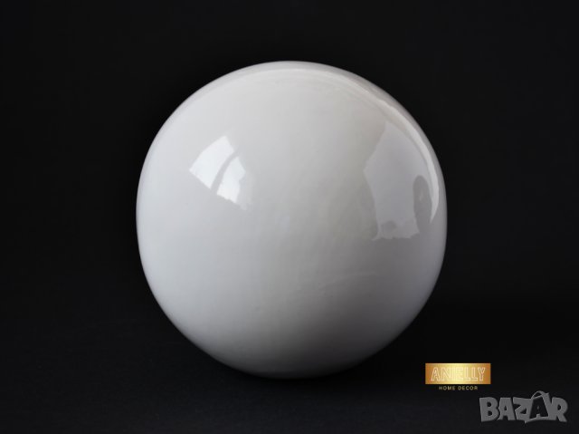 Декоративни керамични сфери / Подарък декорация за дома / Сфери черно и бяло / Ин и Ян, снимка 9 - Декорация за дома - 40512953