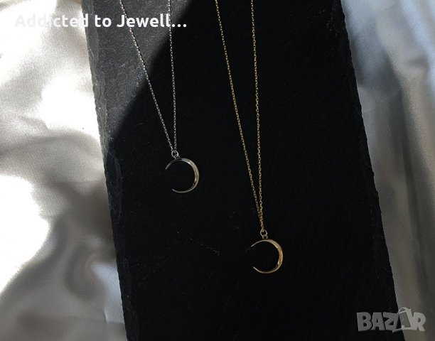 Тотална разпродажба - 50% Сребърно колие "Crescent Moon", снимка 10 - Колиета, медальони, синджири - 35487379