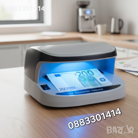Детектор за банкноти UV детектор за фалшиви пари Левове, Евро , снимка 2 - Друга електроника - 53089847
