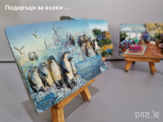 Идея за малки евтини Коледни подаръци! Подарък под 5лв! Красиви малки картини на стойка, снимка 8 - Картини - 43355710