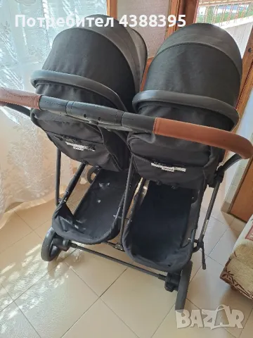 Бебешка количка Чиполино Дуо смарт за близнаци, снимка 4 - Детски колички - 49118795