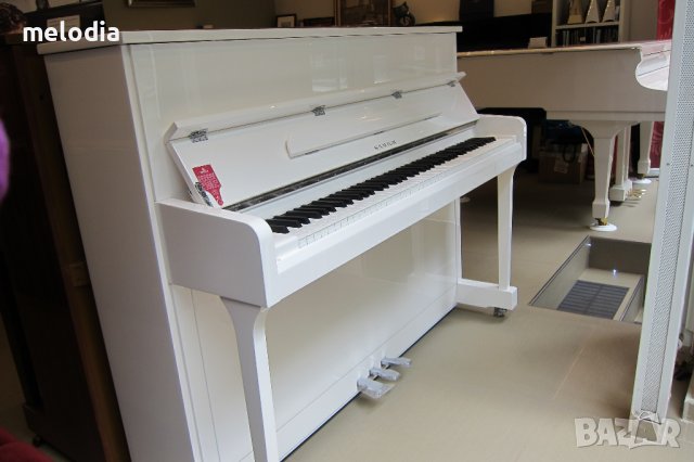 Ново бяло пиано SAMICK UP 115 с 5 г. гаранция - магазин Мелодия, снимка 1 - Пиана - 38955557