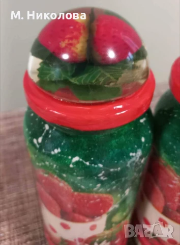 Ръчно Декорирани бурканчета с  декупаж, снимка 4 - Други - 50583905