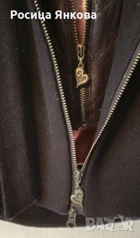 Черно дамско палто с оригинална кройка, снимка 5 - Палта, манта - 43894958