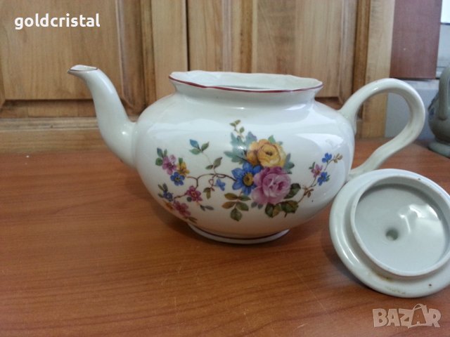 Стар български порцелан чайник, снимка 2 - Антикварни и старинни предмети - 39665198