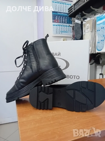 Намаление Дам.боти м2308 черна ест.кожа, снимка 4 - Дамски боти - 52574918