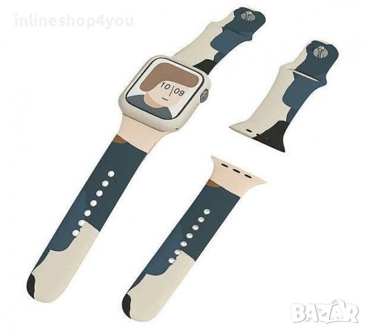 Разноцветна Камо Каишка 44/45mm за Apple Watch 8 | Ultra | 7 | 6 | SE | 5 | 4, снимка 2 - Аксесоари за Apple - 38376943