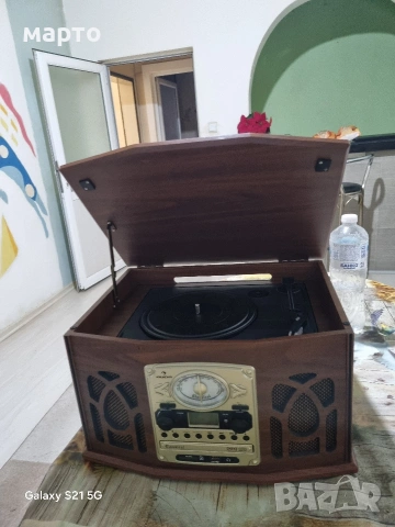 аудио система auna грамофон, снимка 2 - Аудиосистеми - 53064280