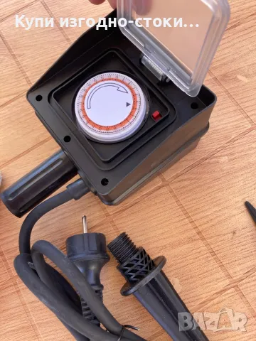 Немски двоен контакт с таймер - IP44, снимка 4 - Друга електроника - 47367455