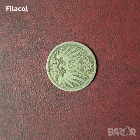 Германия Империя 10 пфенига 1898 година, снимка 2 - Нумизматика и бонистика - 52920132