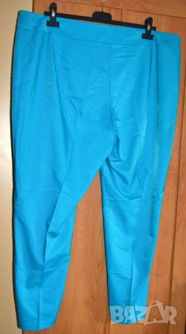 👖 Дамски тюркоазен летен панталон | 4XL–5XL | Люсил, снимка 2 - Панталони - 41961947