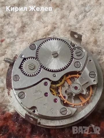 Механизъм с циферблат от стар ръчен часовник 52098, снимка 8 - Мъжки - 52264404