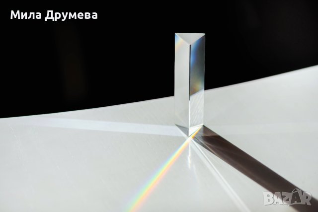 Стъклена призма 10см., снимка 5 - Други - 43638815