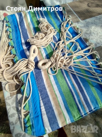 Прекрасен здрав хамак изработка памук ,удобен, допълнително захващане , снимка 17 - Антикварни и старинни предмети - 51614214