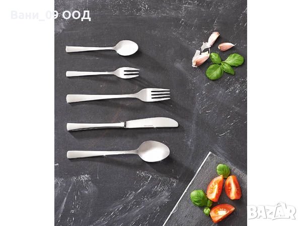 Луксозен комплект прибори за хранене от неръждаема стомана, снимка 1 - Прибори за хранене, готвене и сервиране - 38104613