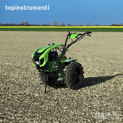 Мотоблок бензинов ТУНДЖА 9000К, 9 к.с., 4-тактова, 270 куб.см, 1400 мм ширина, с инвентар, снимка 3 - Градинска техника - 53537428