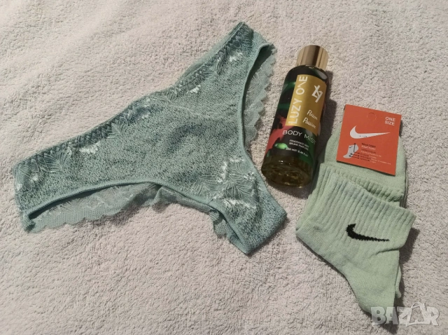 Промо комплект 793-боди мист Luzy 250 мл.+бикини+чорапи Nike