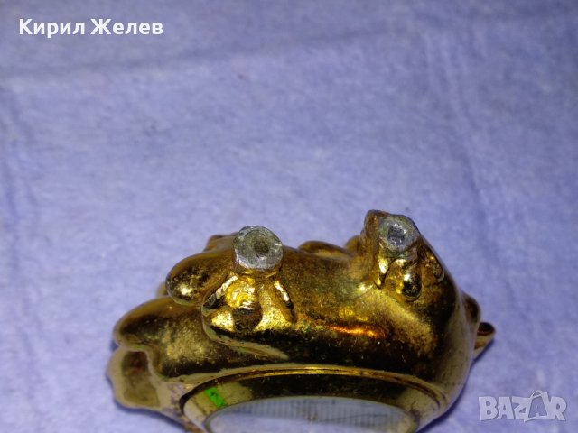 Стар ПОЗЛАТЕН МЕТАЛЕН НАСТОЛЕН КВАРЦОВ ЧАСОВНИК CAMEY 41282, снимка 13 - Колекции - 43887780