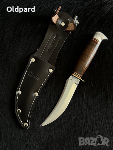 Немски ловен нож Linder Solingen (skiner) , снимка 1 - Ножове - 39173441